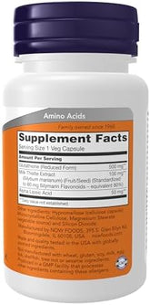 NOW Foods, Glutathione, 500 mg, 120 Veg Capsules